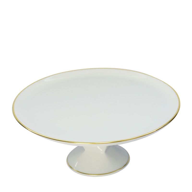 Plat à tarte sur pied Orsay or - Haviland