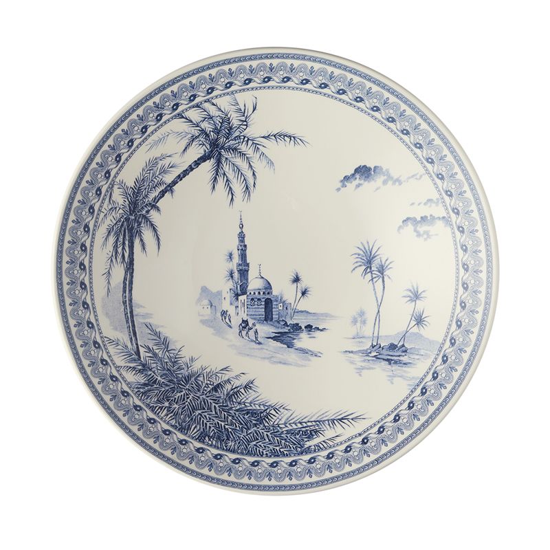 Plat gourmand 1849CPGO99  Les Dépareillées bleu - Gien