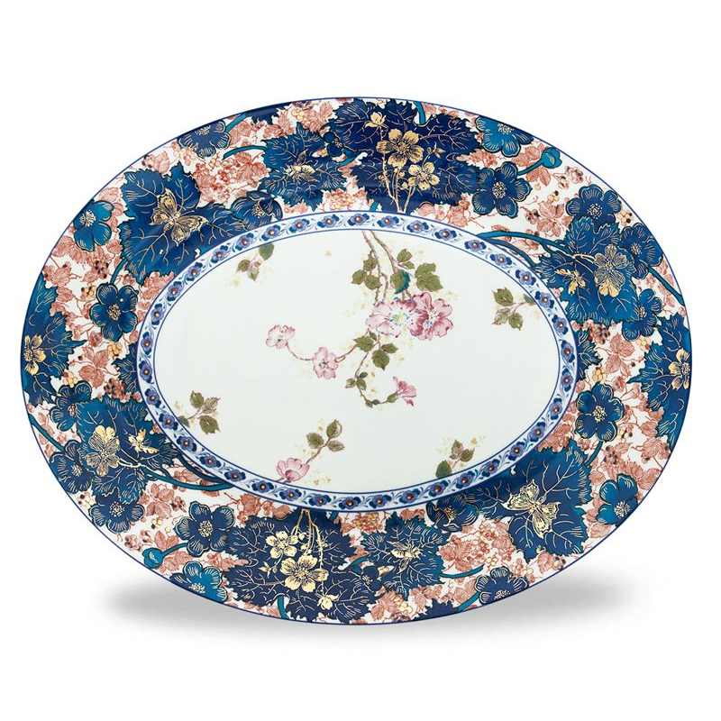 Plat ovale 14 Dammouse - Haviland