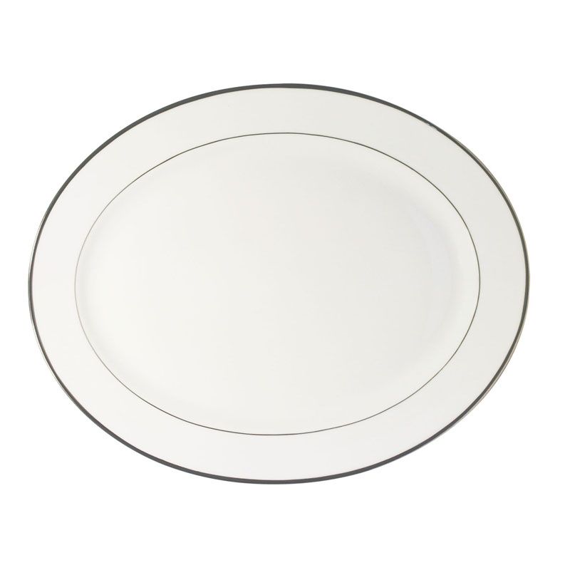 Plat ovale 14 Orsay platine - Haviland