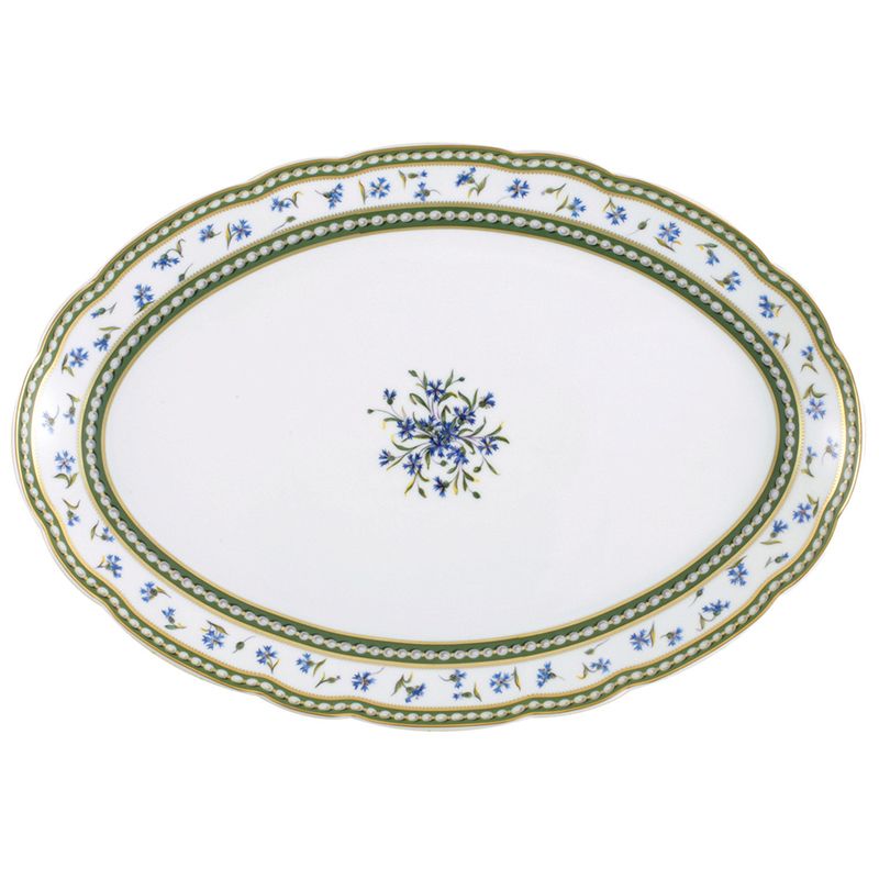 Plat ovale 33 L004/109 Marie Antoinette - Ancienne Manufacture Royale