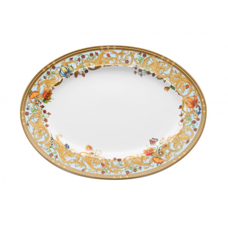Plat ovale 34 Le jardin de Versace - Versace