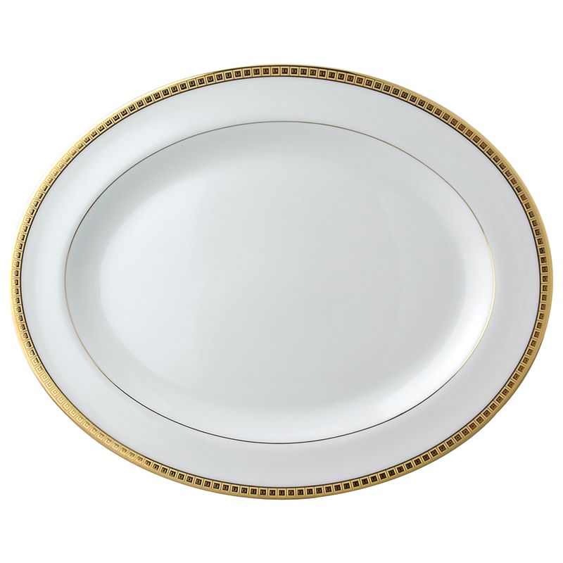Plat ovale 38 0467/107 Athéna or - Bernardaud