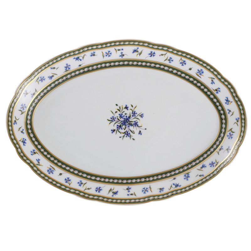 Plat ovale 38 L004/107 Marie Antoinette - Ancienne Manufacture Royale
