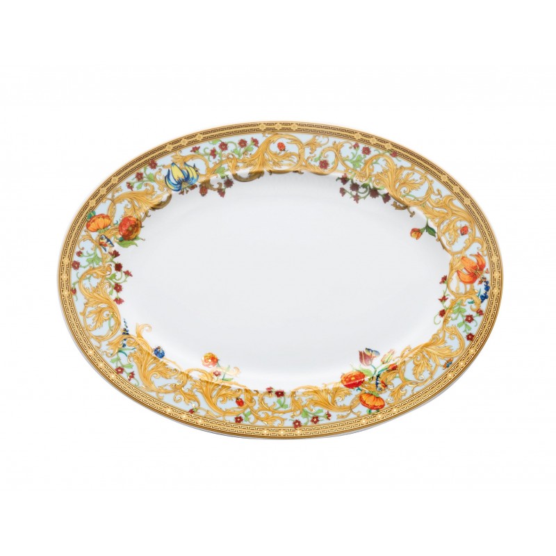 Plat ovale 40 cm Le jardin de Versace - Versace