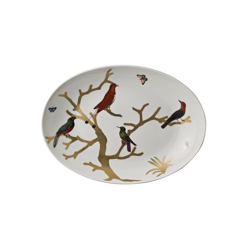 Plat ovale creux 2488/7424 Aux oiseaux - Bernardaud