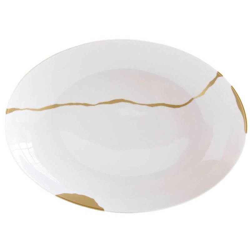 Plat ovale creux 1095/7424 Kintsugi-SARKIS - Bernardaud