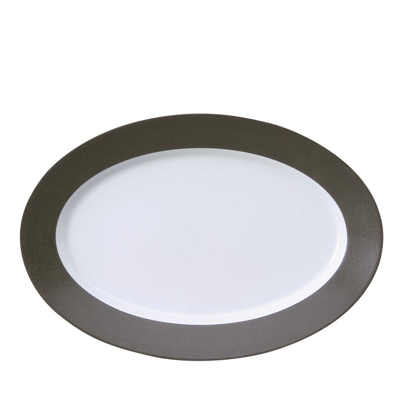 Plat ovale 011120 Galileum graphite - Deshoulières