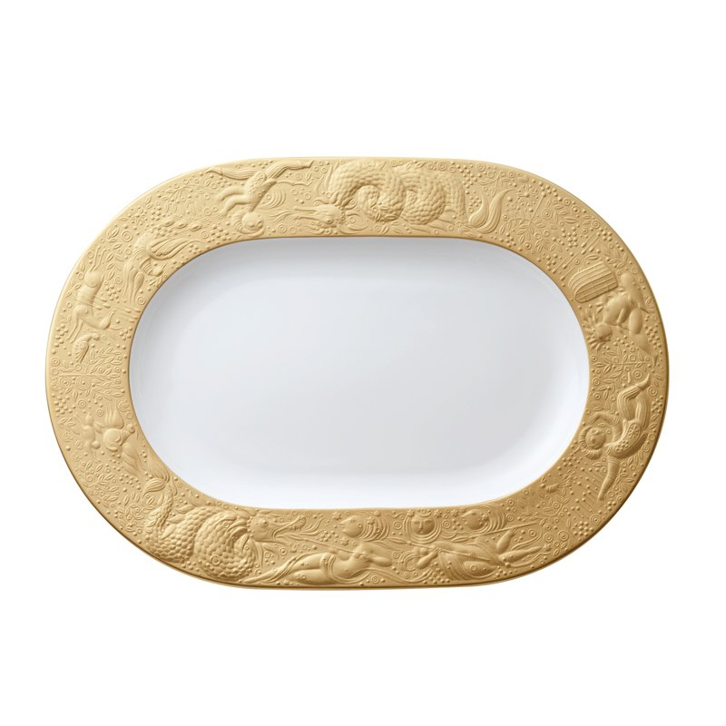 Plat ovale GM 12738 Zauberflöte or - Rosenthal