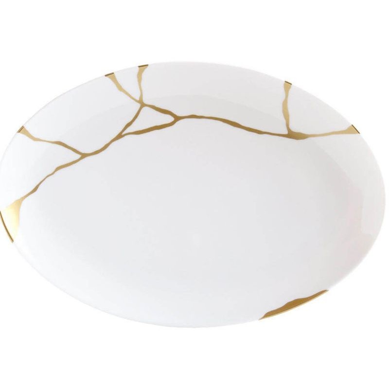 Plat ovale 1095/107 Kintsugi-SARKIS - Bernardaud
