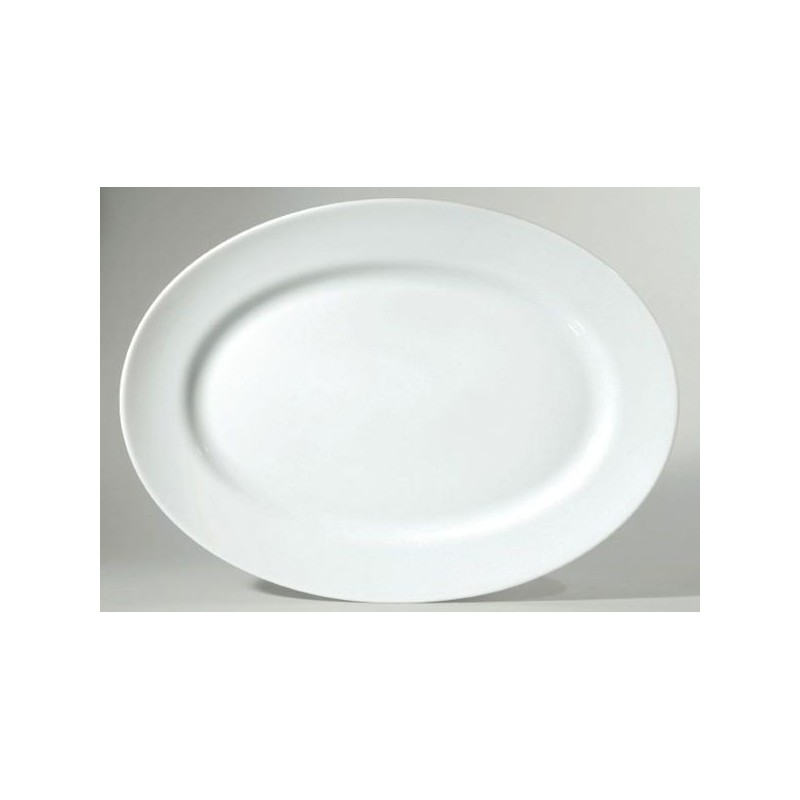 Plat ovale Menton blanc - Raynaud