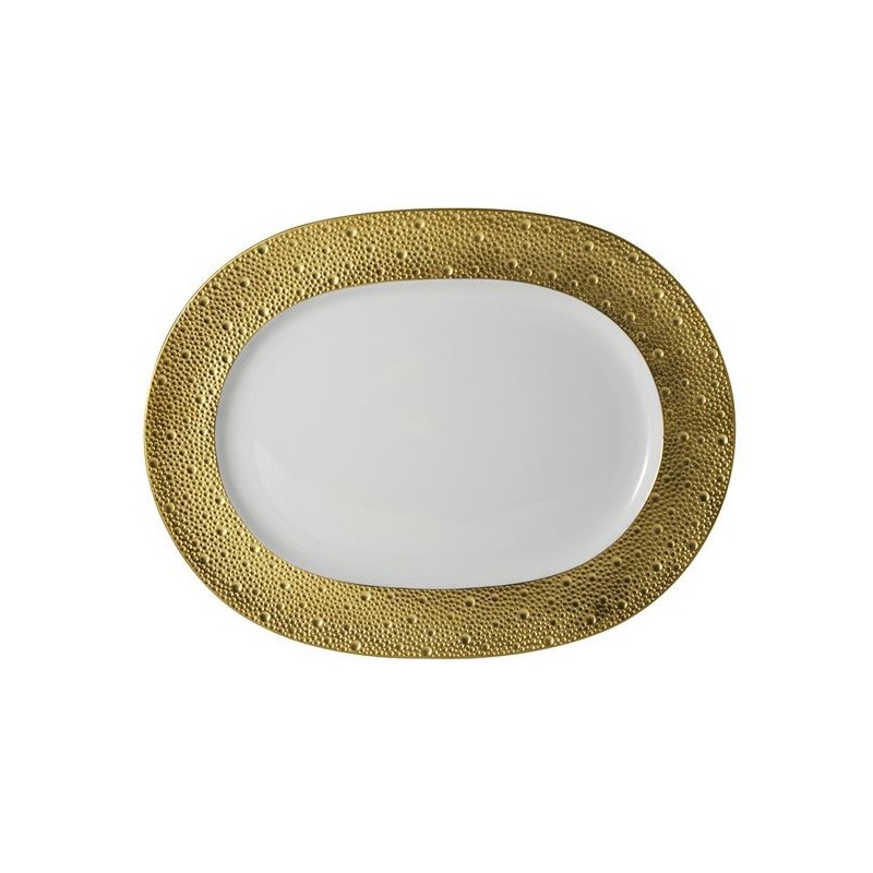 Plat ovale 0739/20515 Ecume or - Bernardaud