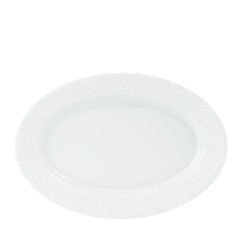 Plat ovale PM 010588 Seychelles blanc - Deshoulières