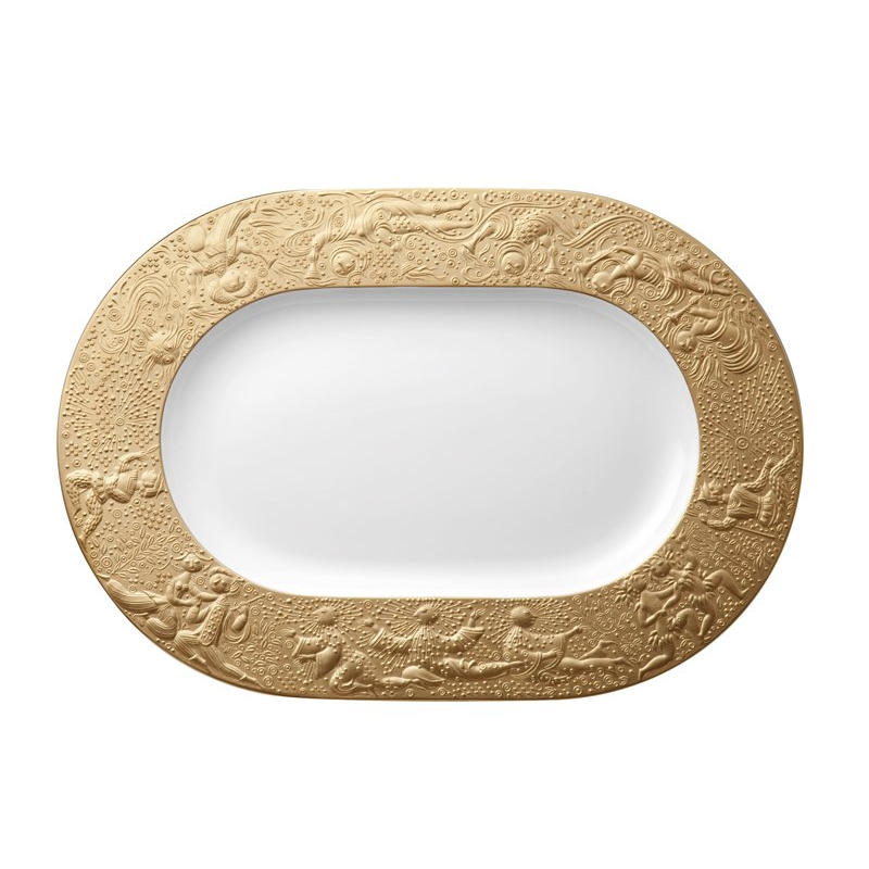 Plat ovale PM 12733 Zauberflöte or - Rosenthal