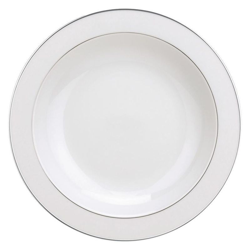 Plat rond creux B07636230 Albi platine porcelaine - Christofle