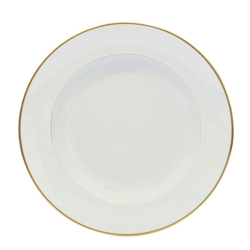 Plat rond creux Orsay or - Haviland