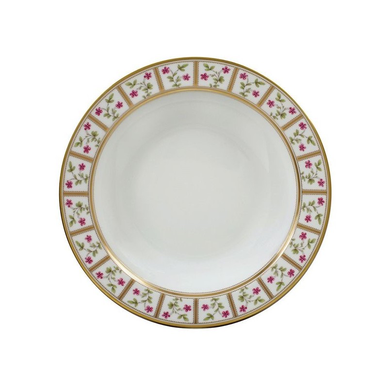 Plat rond creux L002/115 Roseraie - Ancienne Manufacture Royale