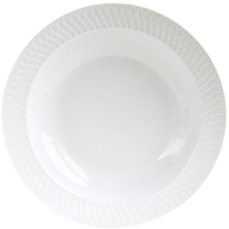 Plat rond creux 1836/115 Twist blanc - Bernardaud
