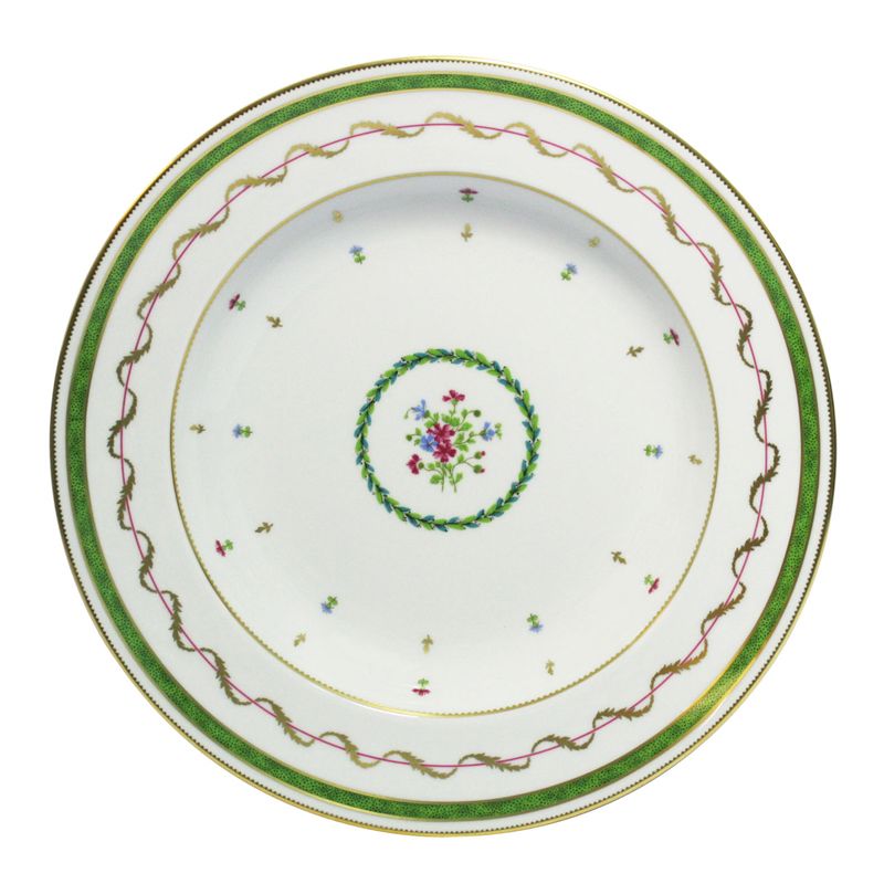 Plat rond creux Vieux Paris Vert - Haviland