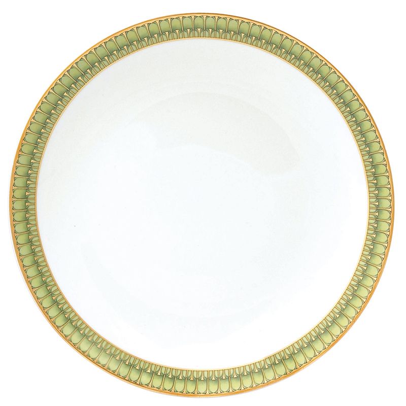 Plat rond plat 013837 Arcades vert - Deshoulières
