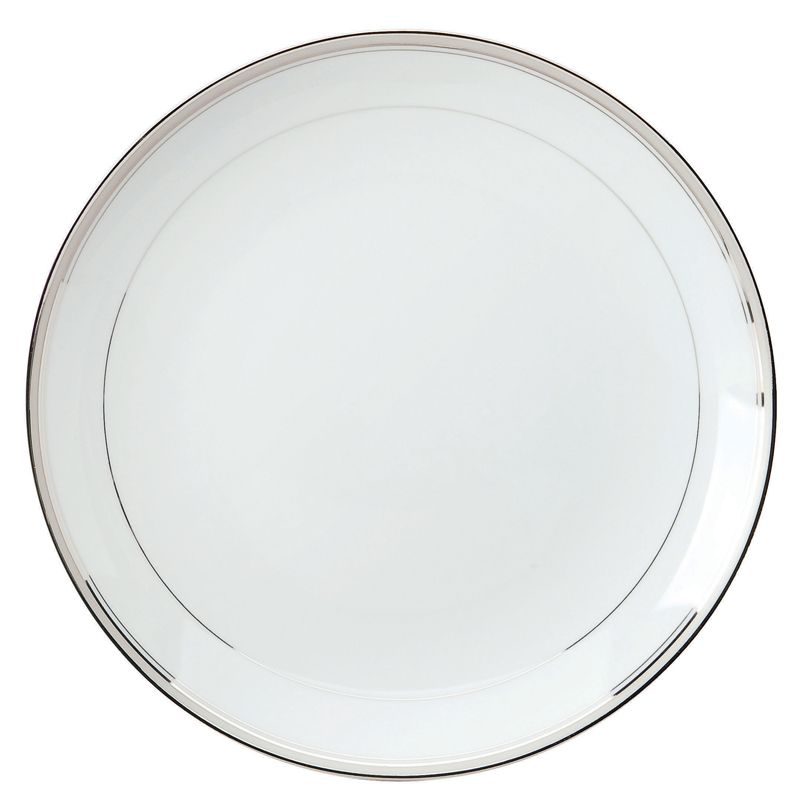 Plat rond plat 023476 Excellence poudré gris - Deshoulières