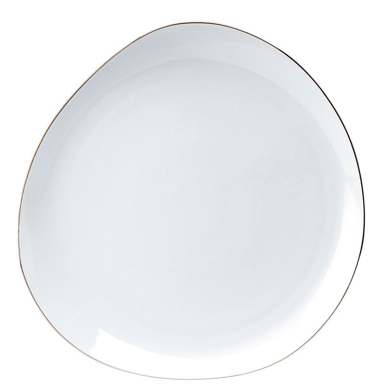 Plat rond plat 023851 Galet platine - Deshoulières