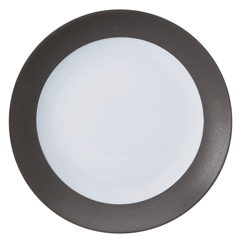 Plat rond plat 011121 Galileum graphite - Deshoulières