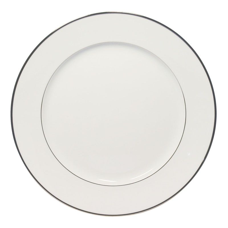 Plat rond plat Orsay platine - Haviland