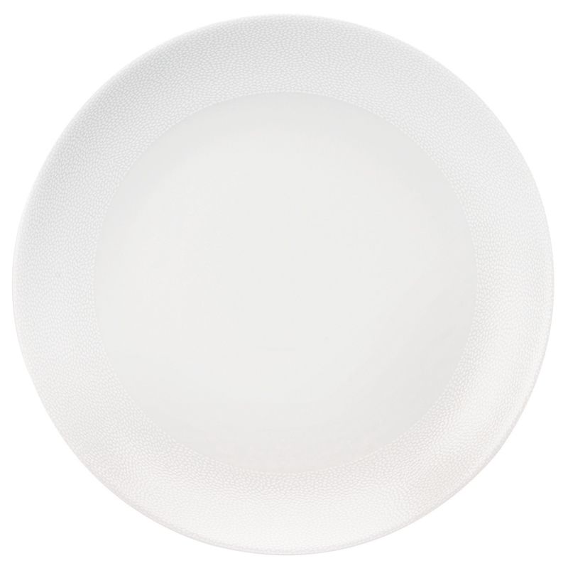 Plat rond plat 010590 Seychelles blanc - Deshoulières