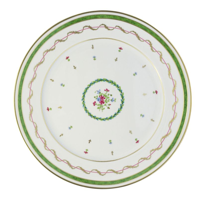 Plat rond plat Vieux Paris Vert - Haviland