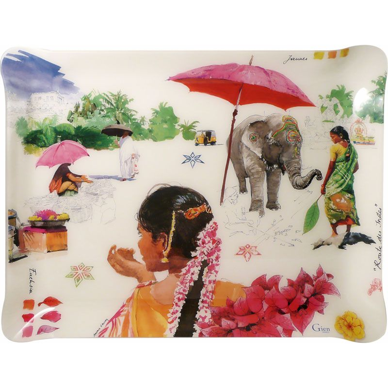 Plateau acrylique 8009RIGMPL Route des Indes - Gien