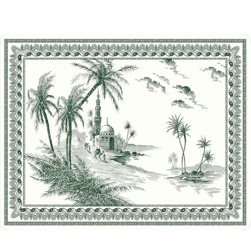 Plateau acrylique 8009VOGMPL Les Dépareillées vert - Gien