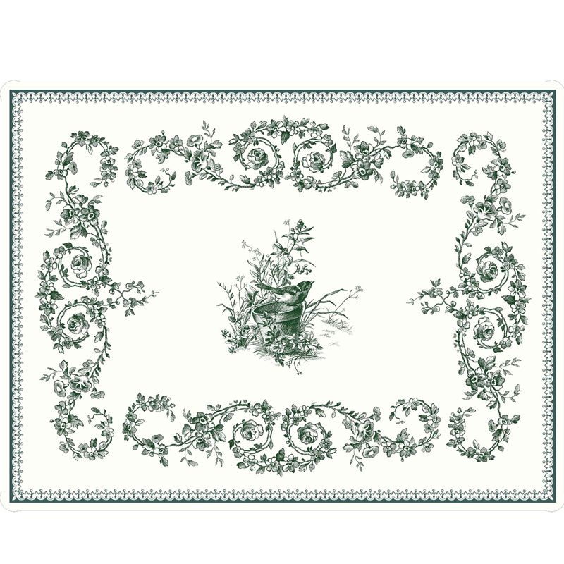 Plateau PM acrylique 8009O1PMPL Les Dépareillées vert - Gien