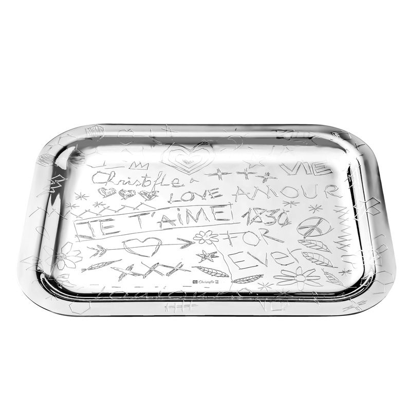 Plateau rectangulaire B04200440 Graffiti - Christofle