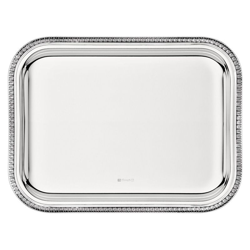 Plateau rectangulaire B04200720 Malmaison Métal argenté - Christofle