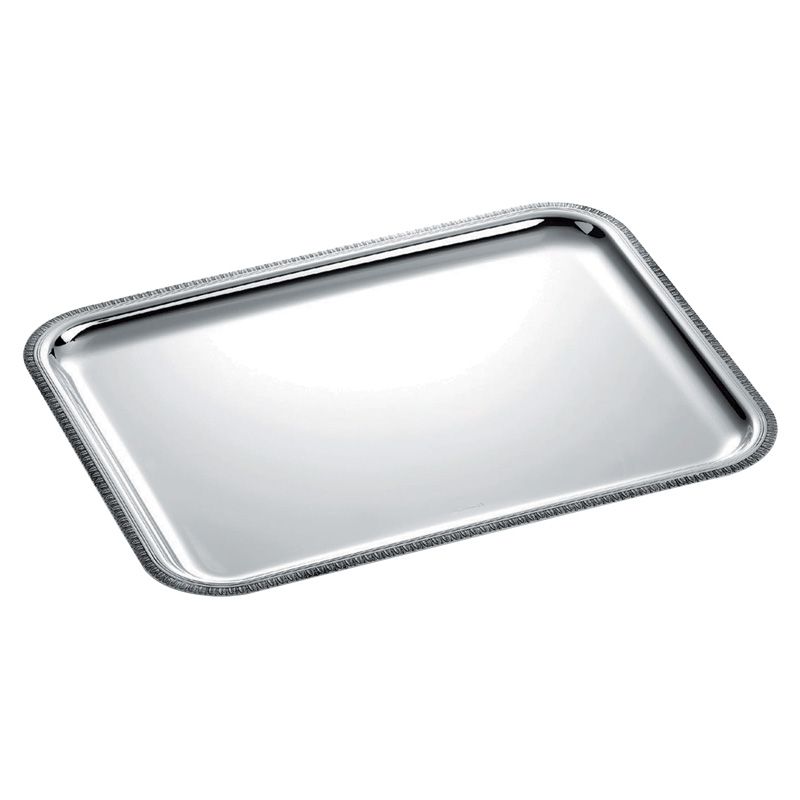Plateau rectangulaire B04200730 Malmaison Métal argenté - Christofle