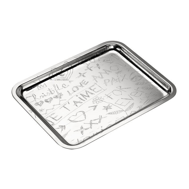Plateau rectangulaire B04200416 Graffiti - Christofle