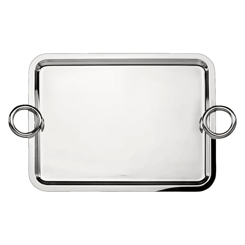 Plateau rectangulaire à anses B04200300 Vertigo - Christofle