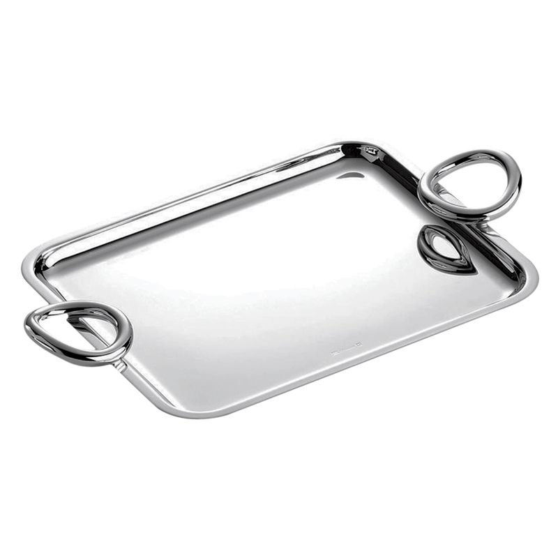 Plateau rectangulaire à anses B04200360 Vertigo - Christofle