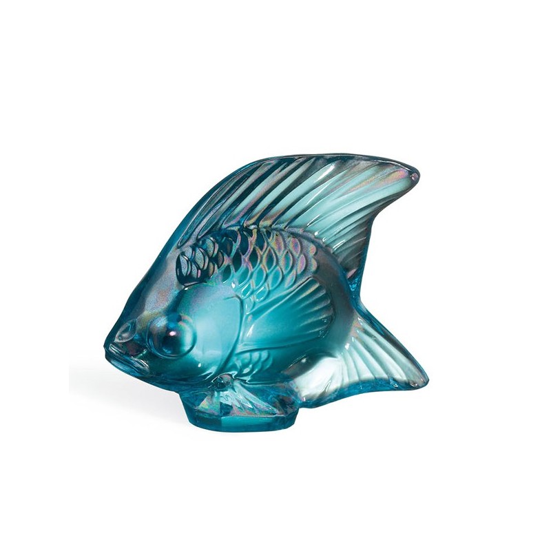 Poisson turquoise lustré 10205600 Bestiaire aquatique - Lalique