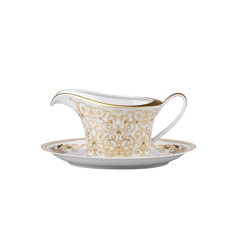 Saucière avec soucoupe Medusa Gala - Versace