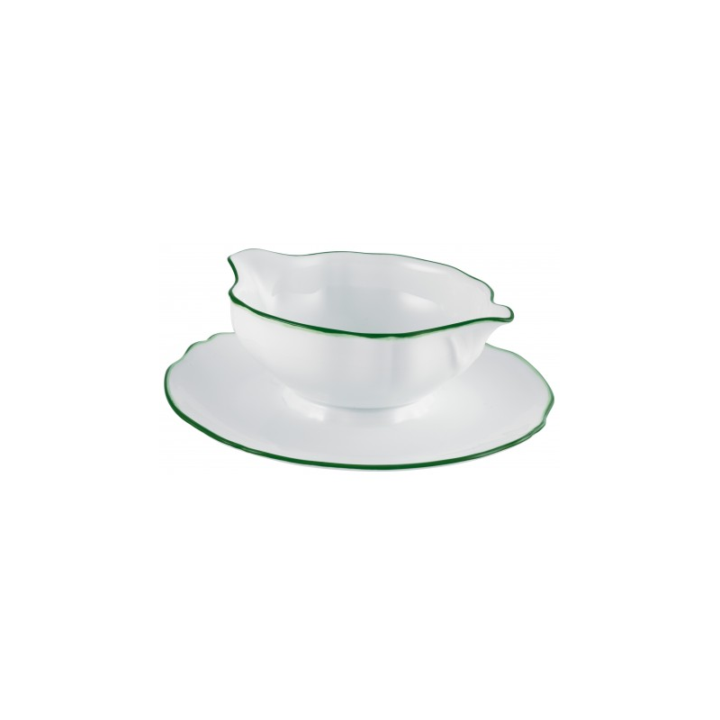 Saucière Touraine double filet vert - Raynaud