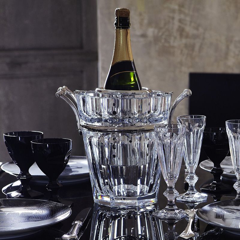 Seau à Champagne Cristallerie De La Rochère - Verre Transparent Vintage - Fabriqué France