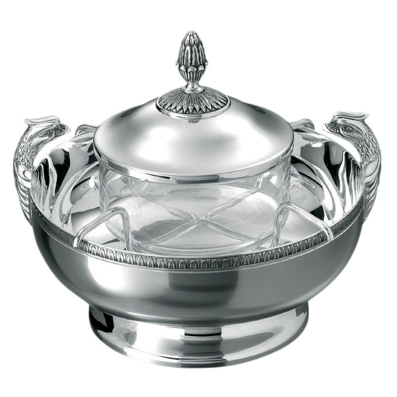 Service à caviar B04224575 Malmaison Métal argenté - Christofle