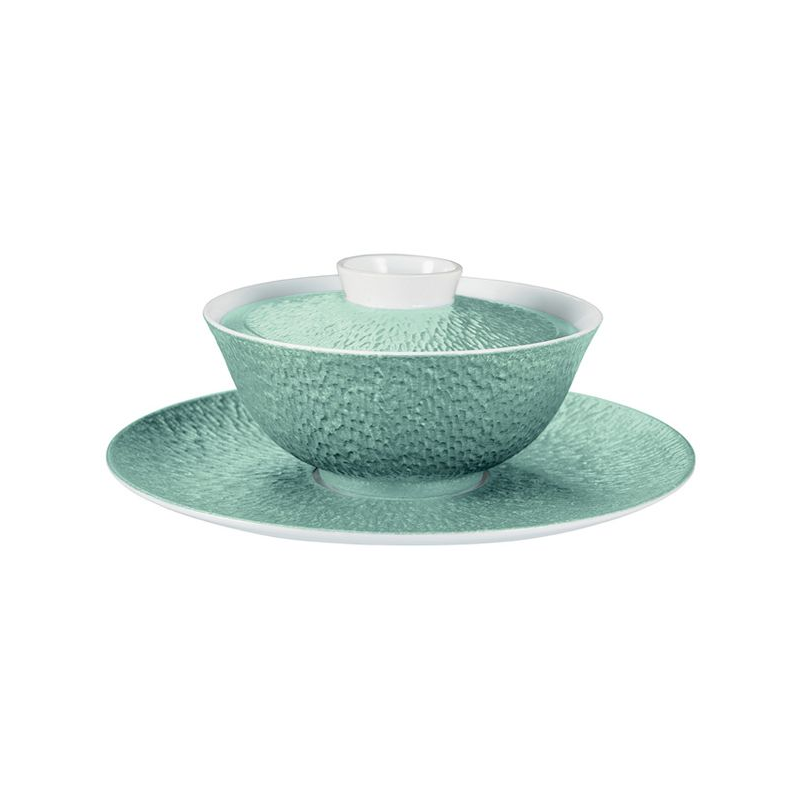 Service à soupe chinoise Ciel Minéral irisé - Raynaud