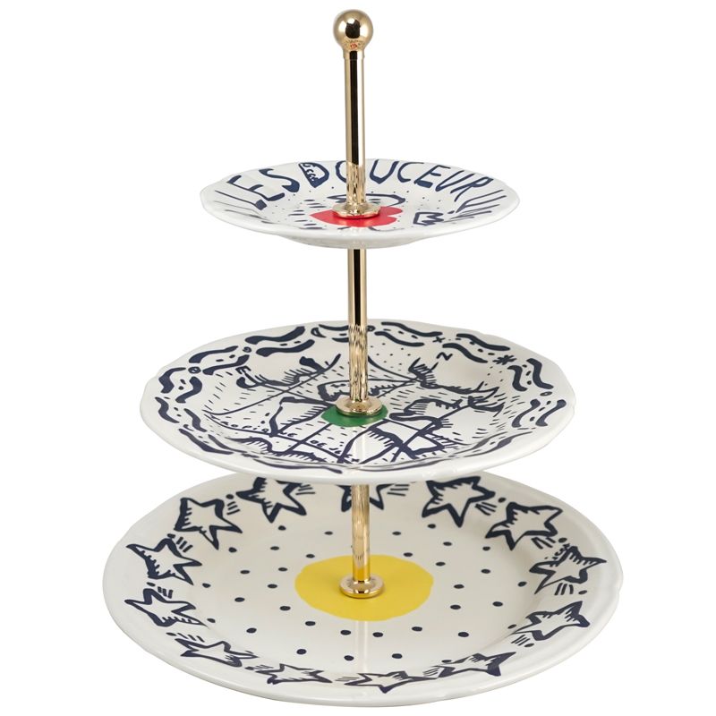 Serviteur muet 3 plateaux 1860SEMU26 Archipel Sentimental - Gien