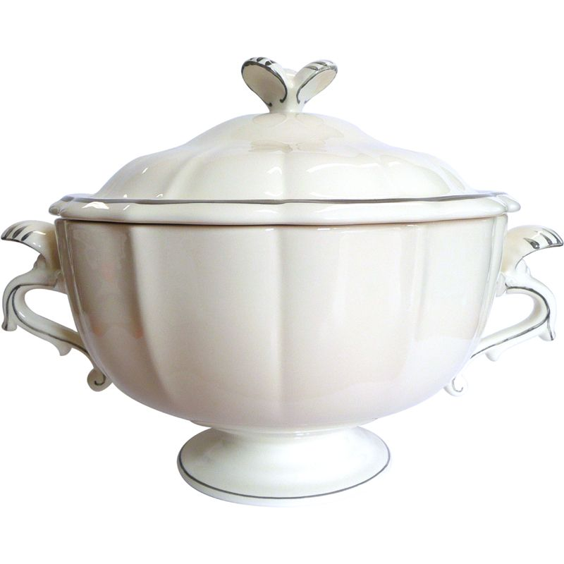 Soupière 1692CSOU22 Filets taupes - Gien