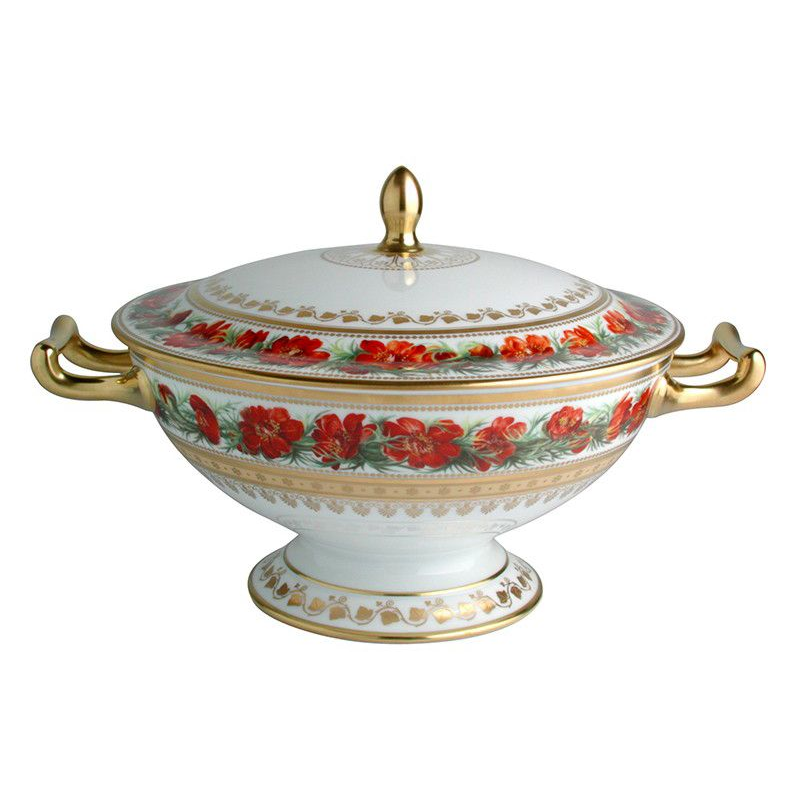 Soupière L608/147 Botanique - Ancienne Manufacture Royale