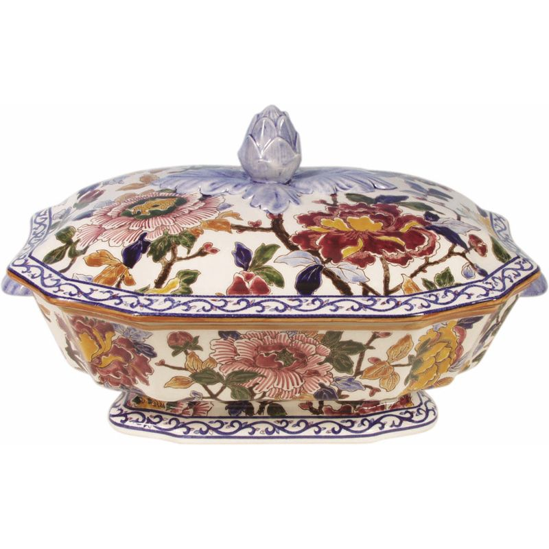 Soupière décorative Louis XV 0120SLMP31 Pivoines - Gien