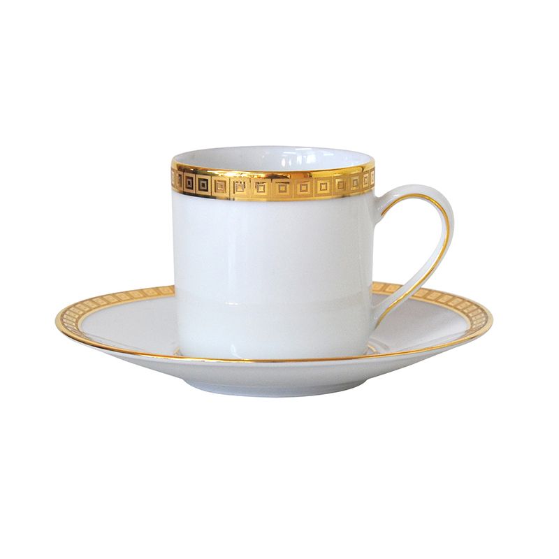 Tasse et soucoupe à café 0467/79 Athéna or - Bernardaud